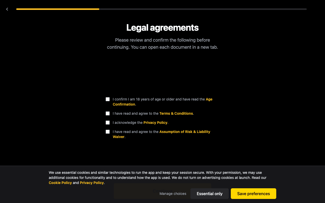 PeakGevity Dashboard screen